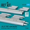 RESKIT RS72-0599 LAU-33 ZUNI rocket launcher for US Army & Navy (2 pcs) (F-4, F-8, OV-10) (3D Printed) (1/72)